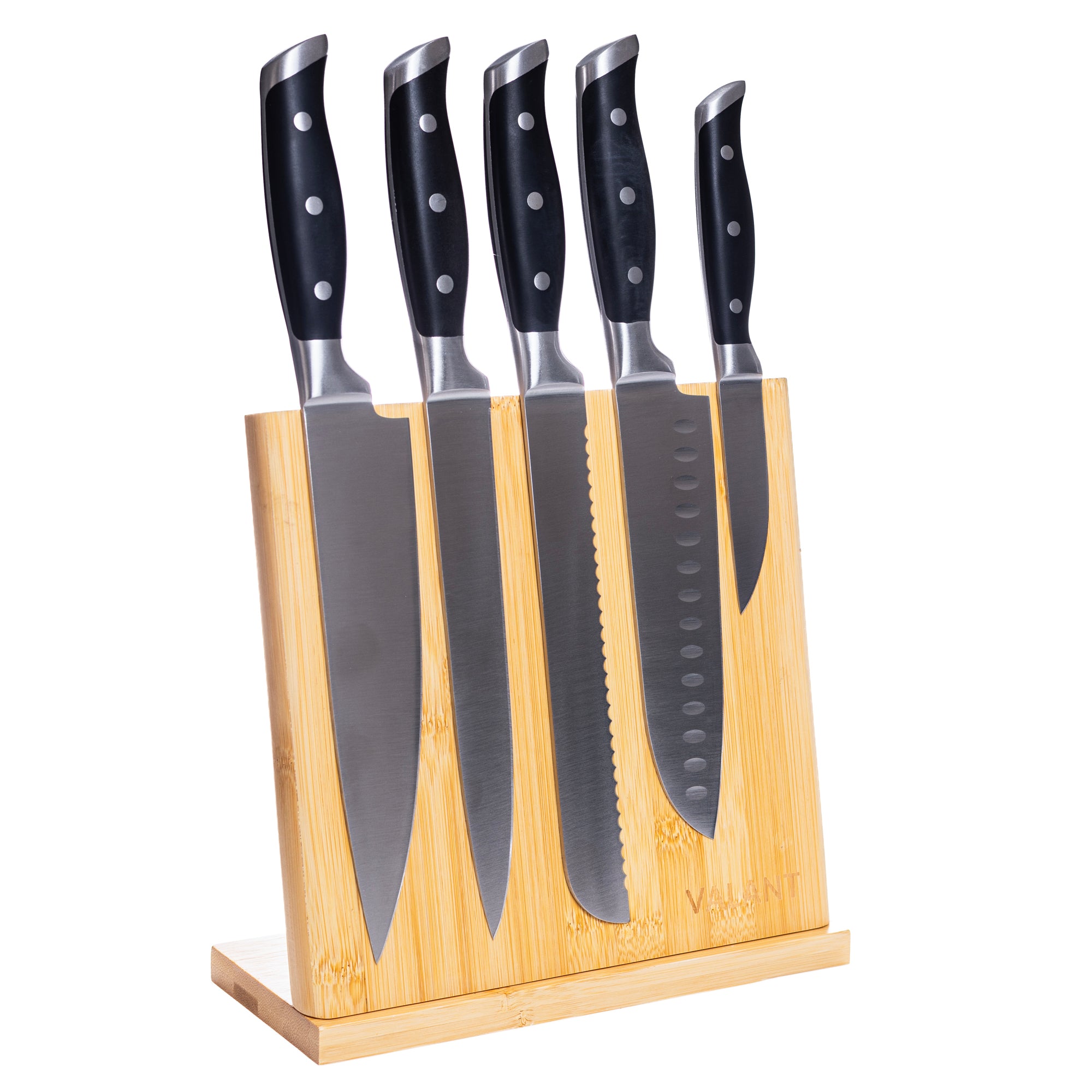 VALANT™ Bamboe Snijplank Set met Weegschaal & Messenset